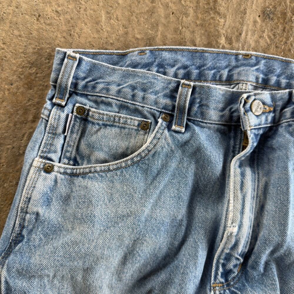 VINTAGE Y2K BAGGY CARHARTT CARPENTER JEANS PANTS WORKWEAR FITS MENS 34X29 - Picture 2 of 7